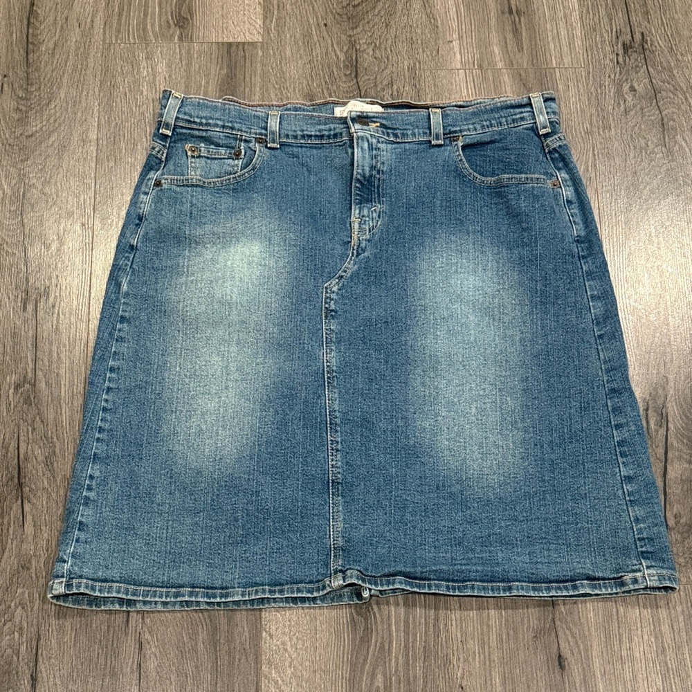 Levi's Blue Denim Maxi Skirt